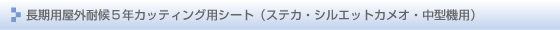 長期用屋外耐候5年カッティングシート