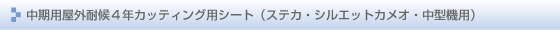中期用屋外耐候4年カッティングシート